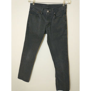 Levi Strauss 511 Black Denim Jeans Pants Mens Sz 30 x 30 Skinny Fit Stretch